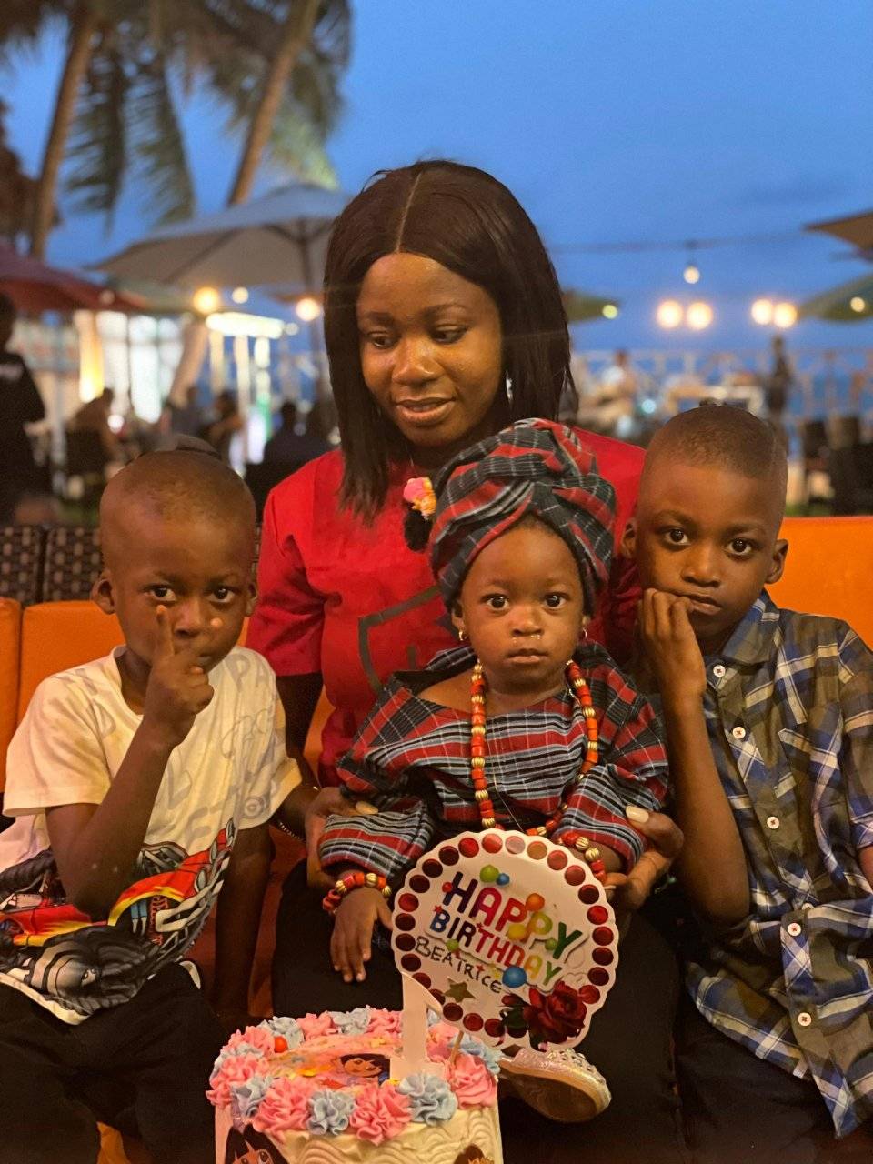 Mom & two siblings birthday